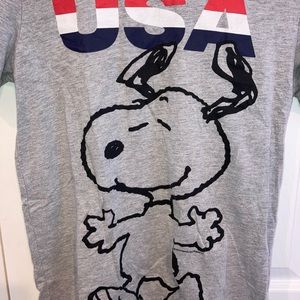 USA SNOOPY Short Sleeve T-Shirt Size: Youth XL
